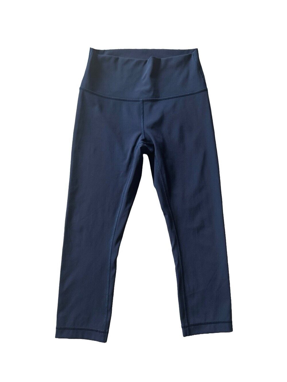 Lululemon Women's 6 Wunder Under 21” Leggings Navy Blue High Rise Crop